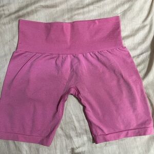 Pink NVGTN High-Waisted Shorts